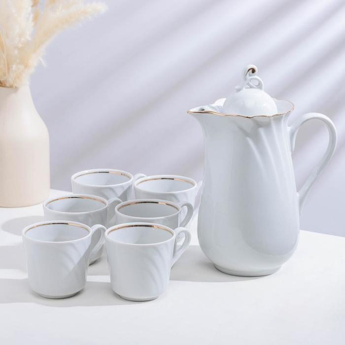Набор питьевой фарфоровый «Бельё», 8 предметов Набор питьевой фарфоровый «Бельё», 8 предметов