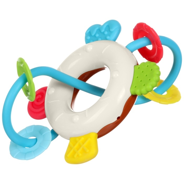 Погремушка «Сладости: Пончик», цвет МИКС, Крошка Я Погремушка «Сладости: Пончик», цвет МИКС, Крошка Я