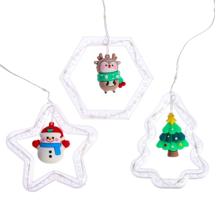 Набор для опытов «Новогодняя гирлянда», 3 фигурки Набор для опытов «Новогодняя гирлянда», 3 фигурки