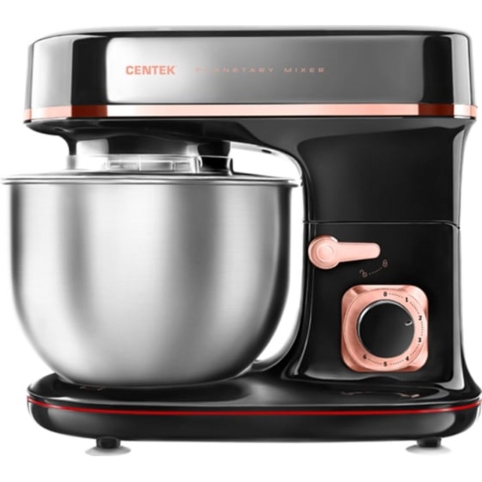 Миксер Centek CT-1139, планетарный, 1300 Вт, 5.1 л, 6 скоростей, 3 насадки, чёрный Миксер Centek CT-1139, планетарный, 1300 Вт, 5.1 л, 6 скоростей, 3 насадки, чёрный