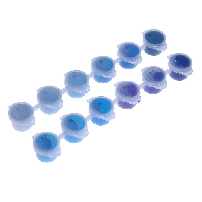 Набор акриловых красок «Холодный бриз», 12 цветов Набор акриловых красок «Холодный бриз», 12 цветов