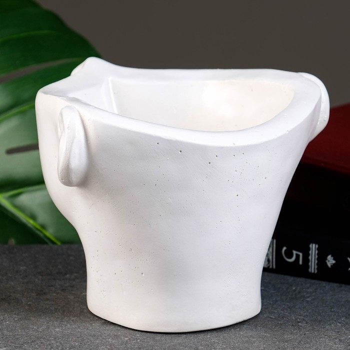 Кашпо - органайзер  Кашпо - органайзер "Эмили" белое, 13х18х16см