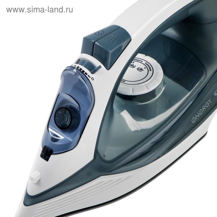 Утюг ENERGY EN-302, 1800-2200 Вт, керамическая подошва, 300 мл, серый Утюг ENERGY EN-302, 1800-2200 Вт, керамическая подошва, 300 мл, серый