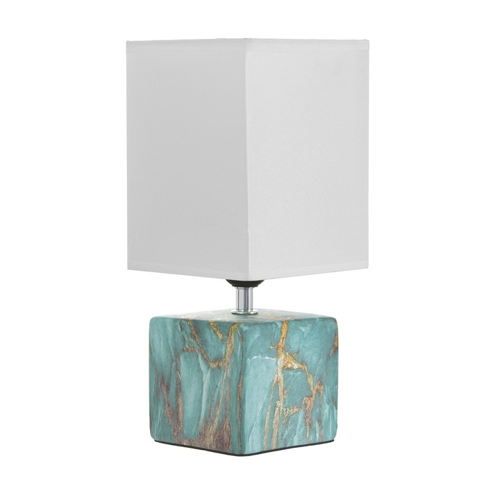 Настольная лампа Настольная лампа "Сафари" Е27 40Вт лазурный 12,5х12,5х29 см RISALUX