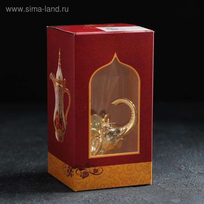 Набор ложек на подставке &laquo;Слон&raquo;, 8&times;4&times;16 см , ложки h=12 см, 6 шт, цвет золотой