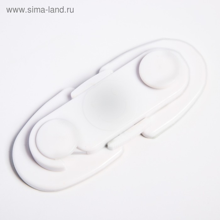 Блокиратор для дверей и ящиков, цвет белый, 11,5х5 см, Крошка Я Блокиратор для дверей и ящиков, цвет белый, 11,5х5 см, Крошка Я