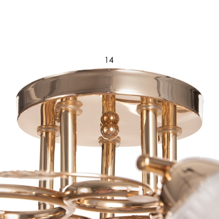 Люстра Люстра "Алеста" 5х60Вт Е27 Золото 58х58х23см