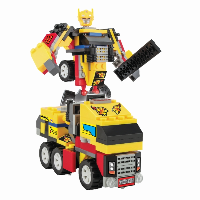 Конструктор-трансформер «Грузовик», 119 деталей, цвет МИКС Конструктор-трансформер «Грузовик», 119 деталей, цвет МИКС