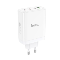 Сетевое зарядное устройство Hoco N31, 3 Type-C, 1 USB, 100 Вт, PD + QC, белое