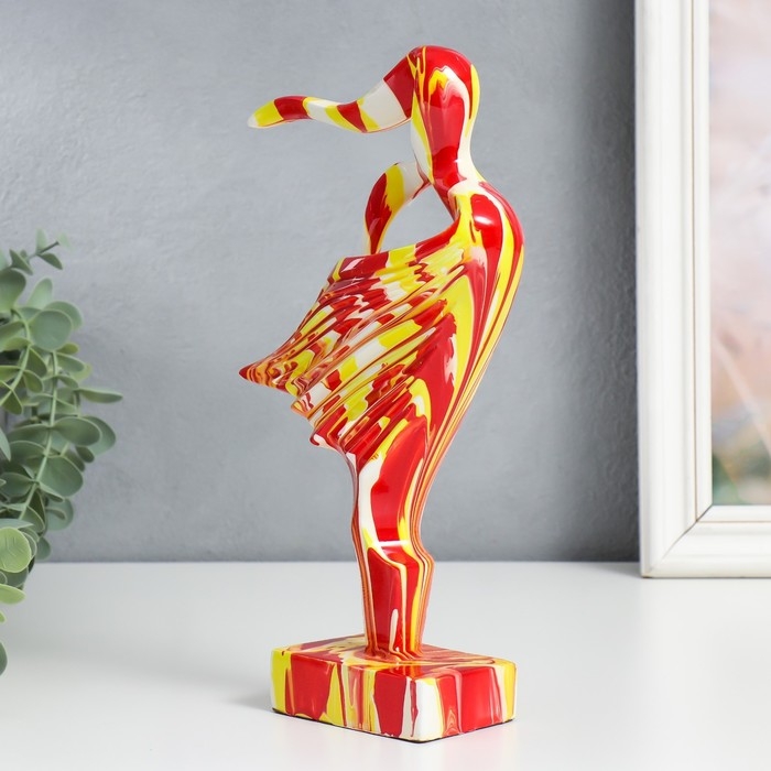 Сувенир полистоун  Сувенир полистоун "Абстракция. Силуэт девушки" разводы краски 6х16х27 см