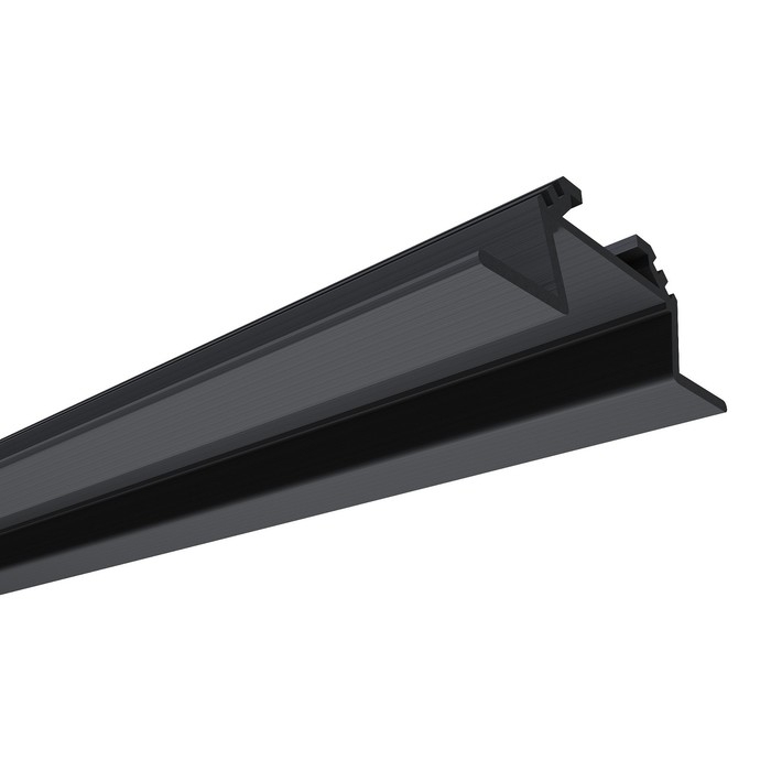 Алюминиевый профиль Apeyron, 28.5х10.4 мм, встраиваемый, 2 м, черный расс., аксессуары Алюминиевый профиль Apeyron, 28.5х10.4 мм, встраиваемый, 2 м, черный расс., аксессуары