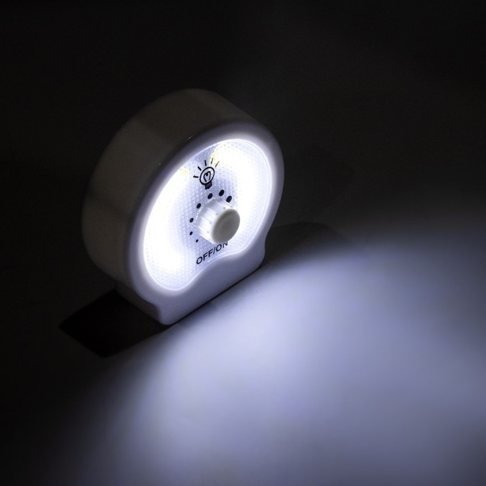 Фонарь-светильник  Фонарь-светильник "Мастер К", 220 лм, COB, 3 ААА, магнит, клейкая основа, 9 х 8.8 х 2.8 см