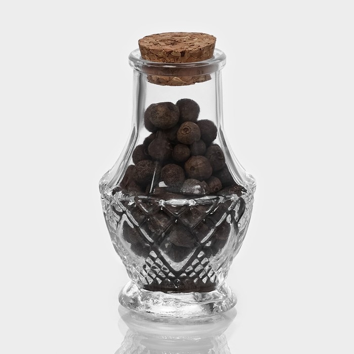 Набор баночек стеклянных для специй с пробковой крышкой Доляна «Пафе», 50 мл, 5×8,4 см, 12 шт Набор баночек стеклянных для специй с пробковой крышкой Доляна «Пафе», 50 мл, 5×8,4 см, 12 шт