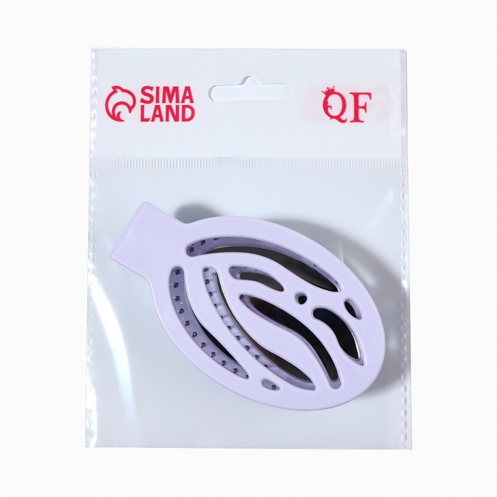 Расчёска массажная, складная, с зеркалом, 9,5 × 5,5 см, цвет сиреневый Расчёска массажная, складная, с зеркалом, 9,5 × 5,5 см, цвет сиреневый