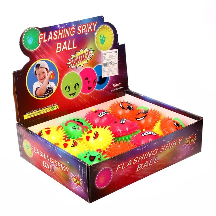 Мяч световой «Смайл», виды МИКС Мяч световой «Смайл», виды МИКС