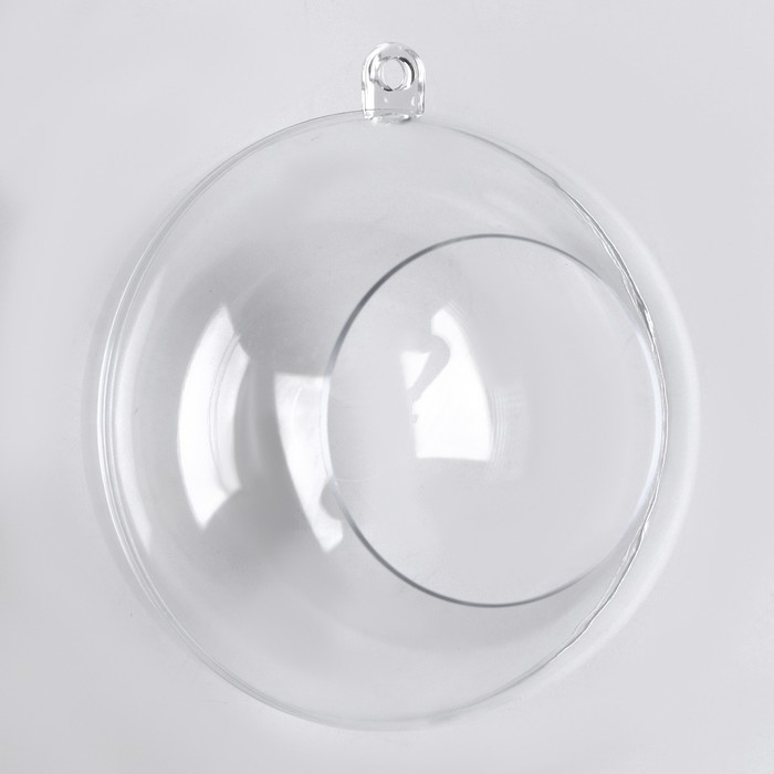 Заготовка - подвеска, раздельные части «Шар с отверстием», диаметр собранного: 8 см Заготовка - подвеска, раздельные части «Шар с отверстием», диаметр собранного: 8 см