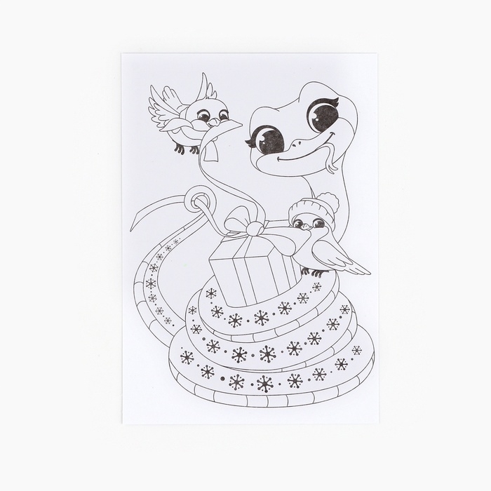 Раскраска антистресс на новый год. Открытки для вдохновения «В ожидании Нового года», А6 Раскраска антистресс на новый год. Открытки для вдохновения «В ожидании Нового года», А6