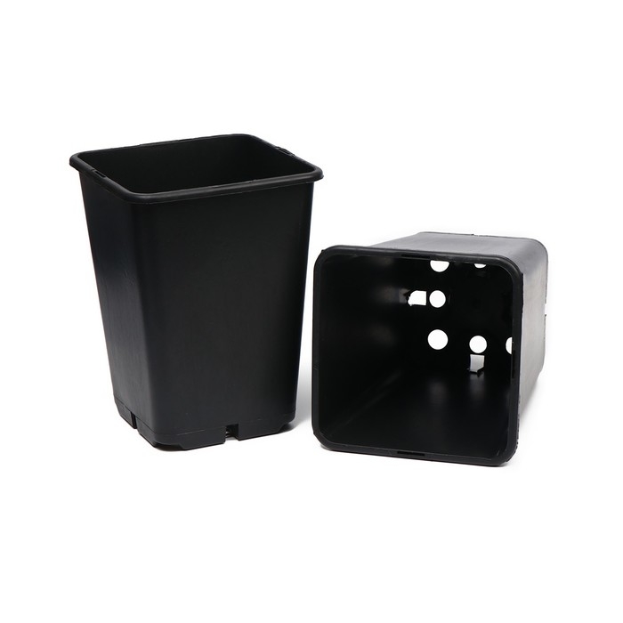 Горшок для рассады, 7 л, d = 21 см, h = 27,5 см, чёрный Горшок для рассады, 7 л, d = 21 см, h = 27,5 см, чёрный