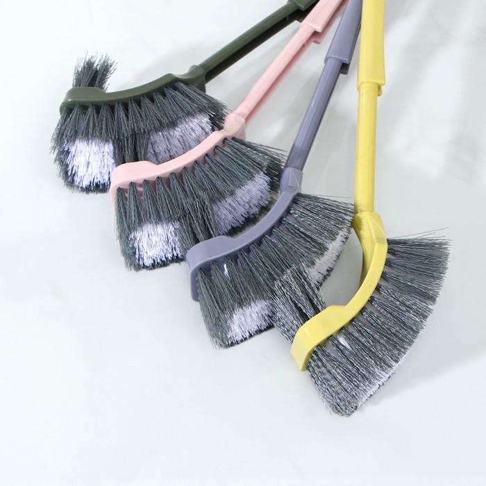 Щётка для уборки двойная Доляна, 49 см, цвет МИКС Щётка для уборки двойная Доляна, 49 см, цвет МИКС
