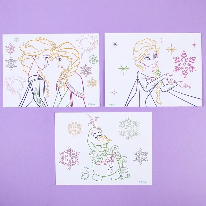 3D-планшет для рисования &laquo;Холодное сердце&raquo;, неоновые маркеры, световые эффекты, с карточками