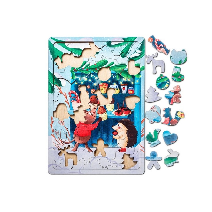 Пазл «Новогодние угощения»