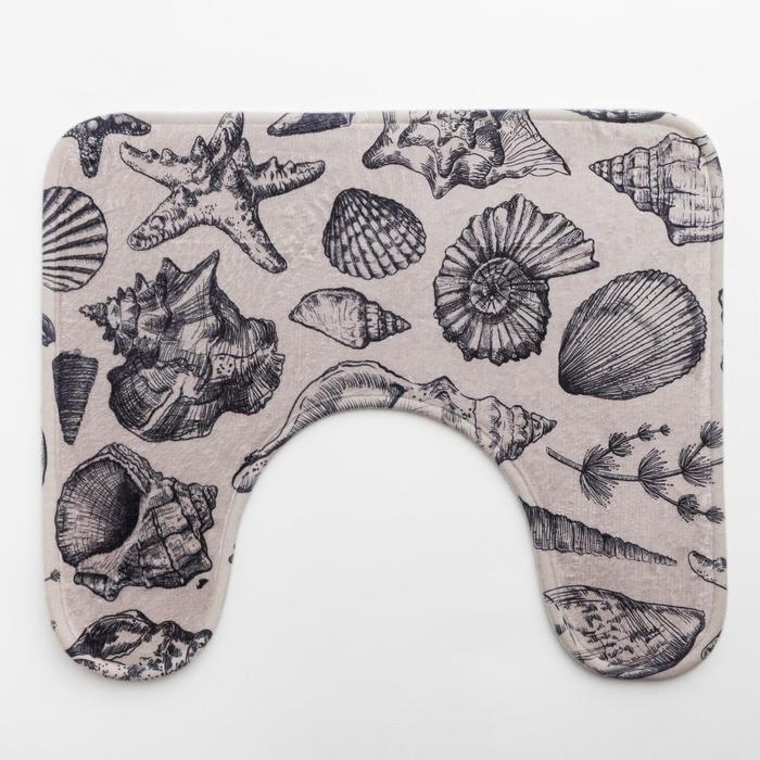 Коврик для ванной Этель Коврик для ванной Этель "Marine life", 50х40 см, велюр