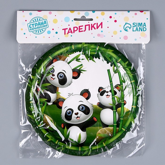 Тарелка бумажная «Панда», в наборе 6 шт. Тарелка бумажная «Панда», в наборе 6 шт.