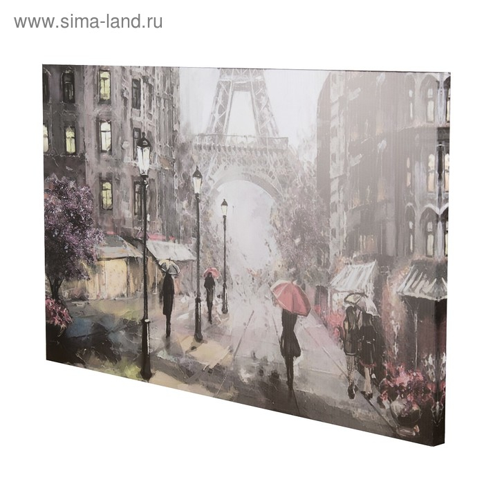 Картина на холсте Картина на холсте "Воспоминания Парижа" 60*100 см