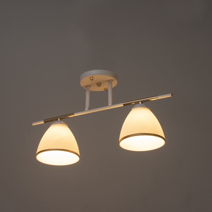 Люстра Люстра "Донна" 2хЕ27 40Вт бело-золотой 48х26 см