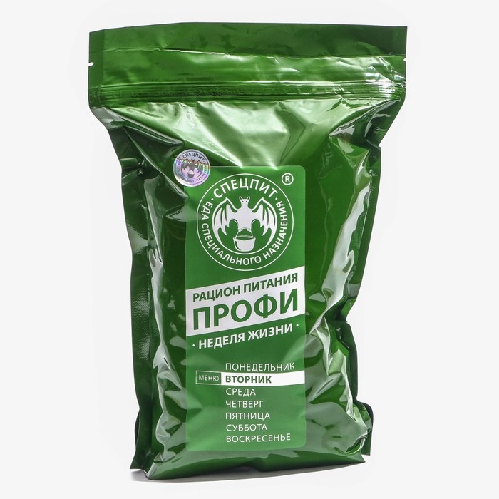 Рацион питания суточный Рацион питания суточный "СпецПит" ПРОФИ меню ВТОРНИК, 0,75 кг