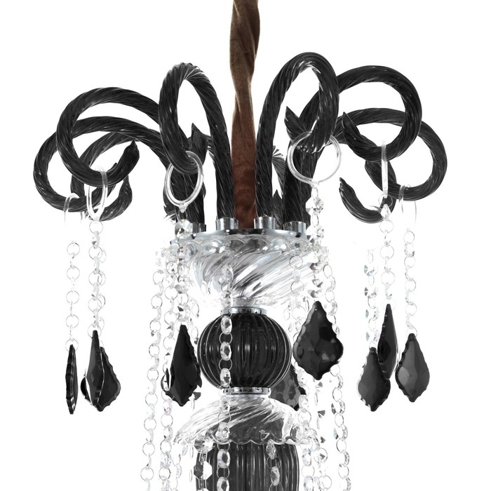 Люстра Люстра "Карина" 8хЕ14 40Вт черный 75х75х100-130см BayerLux