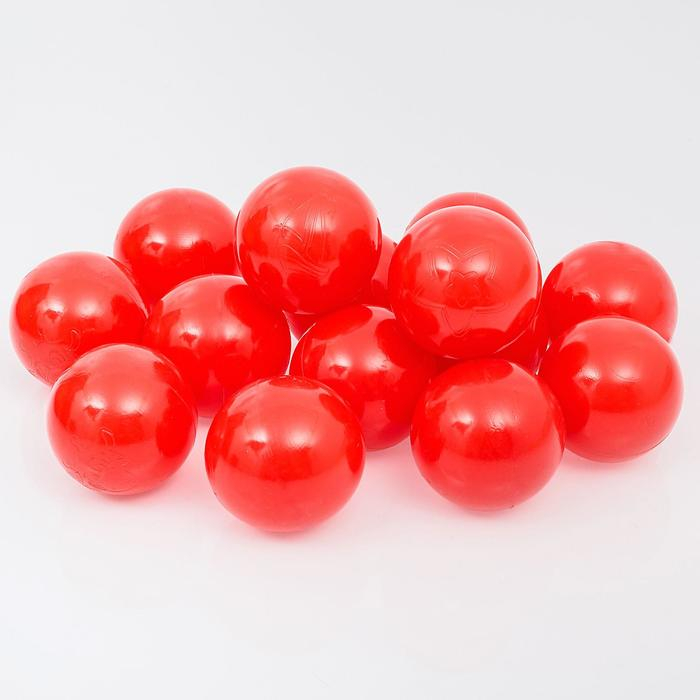 Шарики для сухого бассейна с рисунком, диаметр шара 7,5 см, набор 500 штук, цвет красный Шарики для сухого бассейна с рисунком, диаметр шара 7,5 см, набор 500 штук, цвет красный