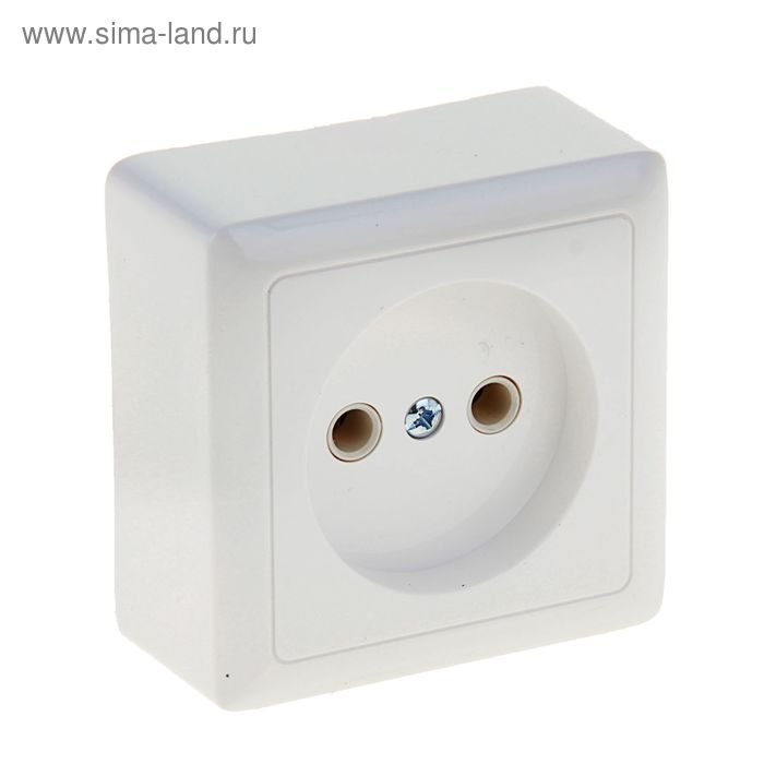 Розетка SE  Розетка SE "Хит", 10 А, 250 В, накладная, без з/к, IP20, белая RA10-131-B