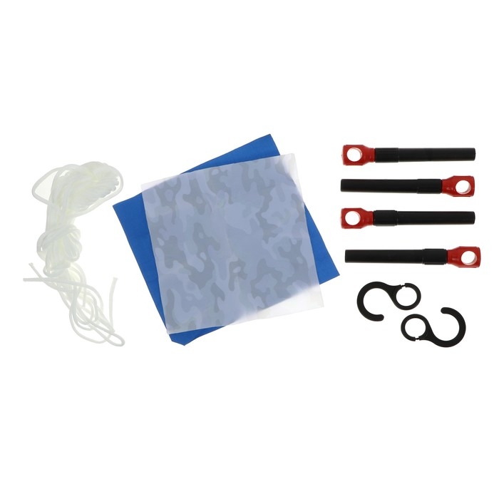 Палатка зимняя куб СЛЕДОПЫТ 1.8 х 1.8 м, ткань Oxford, цвет сине-белый с принтом Палатка зимняя куб СЛЕДОПЫТ 1.8 х 1.8 м, ткань Oxford, цвет сине-белый с принтом