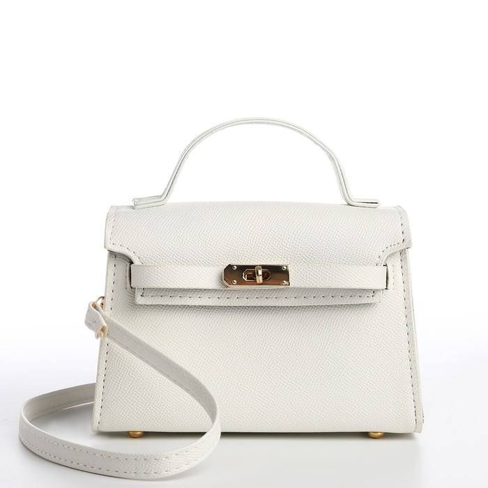 Сумка женская-мессенджер, цвет белый 19*13*7 см Сумка женская-мессенджер, цвет белый 19*13*7 см