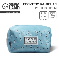 Косметичка «Love Forever» 17х10х5 см, на молнии