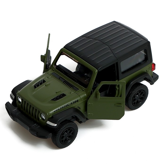 Машина металлическая JEEP WRANGLER, 1:32, инерция, цвет матовый зелёный Машина металлическая JEEP WRANGLER, 1:32, инерция, цвет матовый зелёный