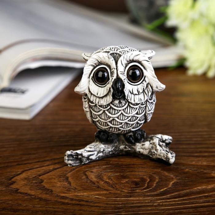 Сувенир полистоун Сувенир полистоун "Маленький филин с большими глазами" 7х7х4,5 см