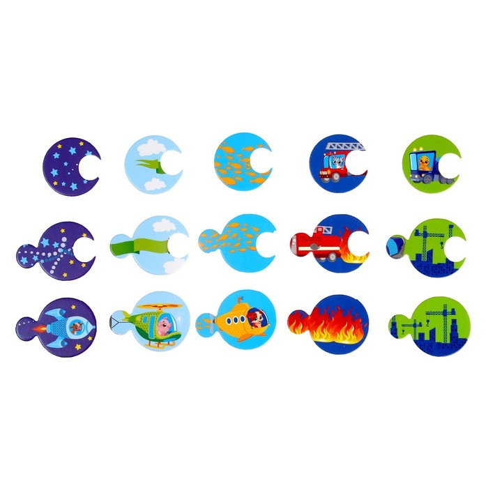 Пазлы логические 3 в 1 «Мама, малыш и счёт»