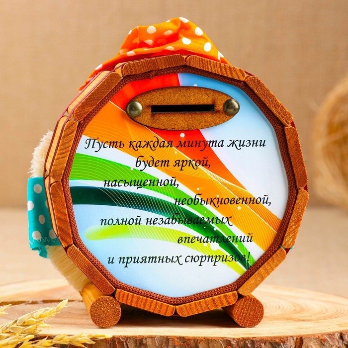 Копилка деревянная Копилка деревянная "Домовой Кузьма", микс