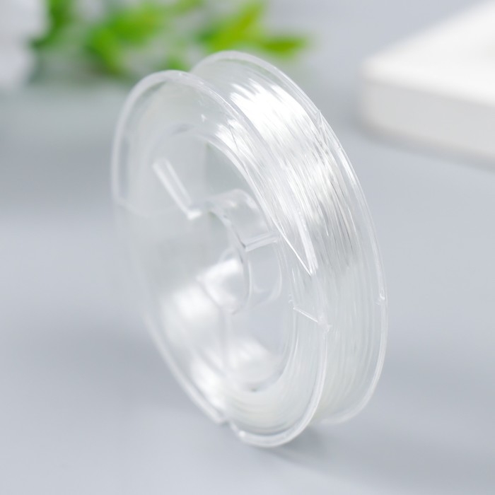 Нить силиконовая для бисера  Нить силиконовая для бисера "Astra" 0,8 мм, 10 м, прозрачный