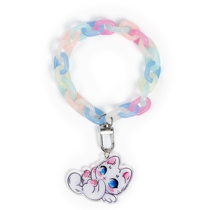 Брелок для ключей на цепочке «Котик», 26 х 5 см Брелок для ключей на цепочке «Котик», 26 х 5 см