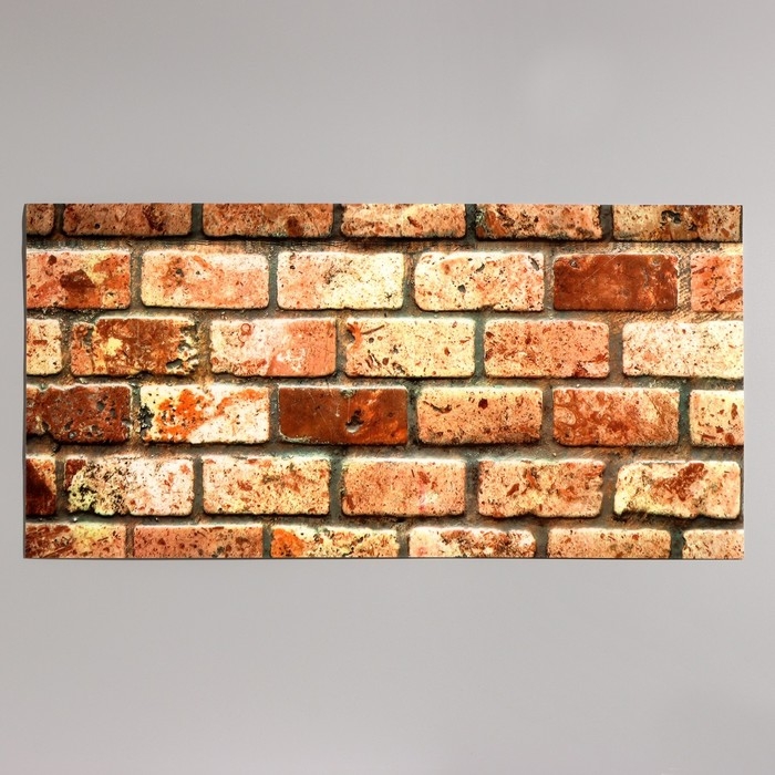 Панель самоклеящаяся 60*30см кирпич красный Панель самоклеящаяся 60*30см кирпич красный