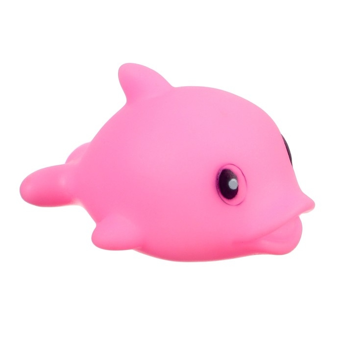 Набор резиновых игрушек для ванны «Поймай дельфина», 8 см, с пищалкой, 6 шт, сачок, Крошка Я Набор резиновых игрушек для ванны «Поймай дельфина», 8 см, с пищалкой, 6 шт, сачок, Крошка Я