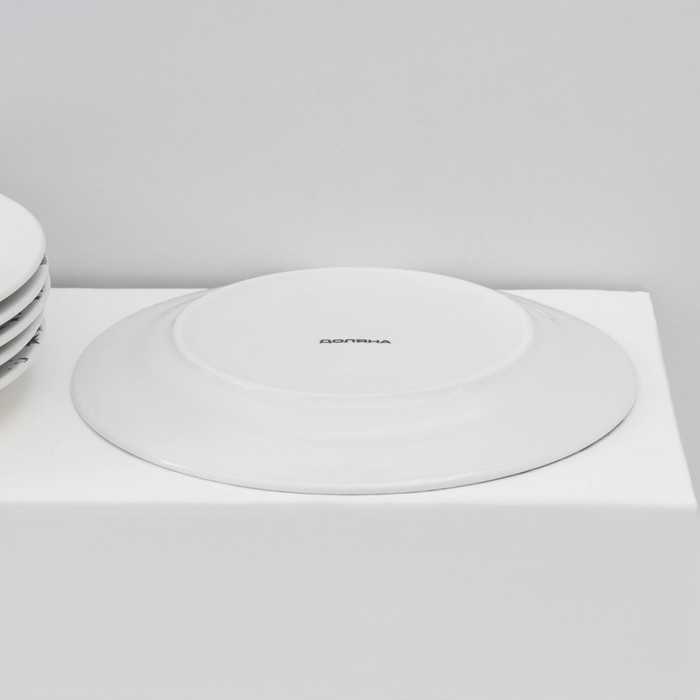 Набор тарелок фарфоровых Доляна «Звёздная ночь», 18 предметов: 6 тарелок d=20 см, 6 тарелок d=25 см, 6 тарелок глубоких 340 мл Набор тарелок фарфоровых Доляна «Звёздная ночь», 18 предметов: 6 тарелок d=20 см, 6 тарелок d=25 см, 6 тарелок глубоких 340 мл