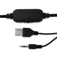 Компьютерные колонки 2.0 LuazON ES-02, Jack 3.5, USB, 0.9 м, черно-красные