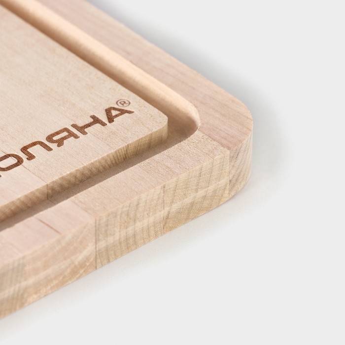 Доска разделочная Доляна «Фигурная ручка», 29×19×1,5 см, берёза Доска разделочная Доляна «Фигурная ручка», 29×19×1,5 см, берёза