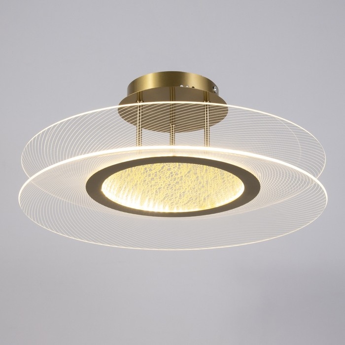 Люстра Люстра "Синтия" LED 48Вт 3000-6000К золото 50х50х20см