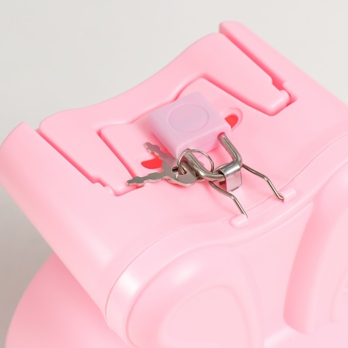 Копилка пластик с замочком Копилка пластик с замочком "Зайка. Эмоции" МИКС 11,5х9х14,5 см