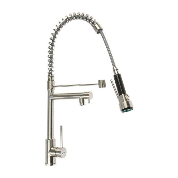 Cмеситель для кухни Accoona A5490-2, многофункциональный, гибкий излив, хром Cмеситель для кухни Accoona A5490-2, многофункциональный, гибкий излив, хром